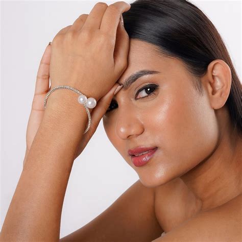 Buy Joker & Witch Lula Pearl Silver Bracelet Online