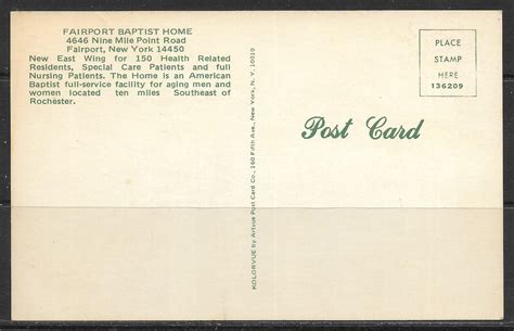 New York, Fairport - Baptist Home - New East Wing - [NY-582] | United ...