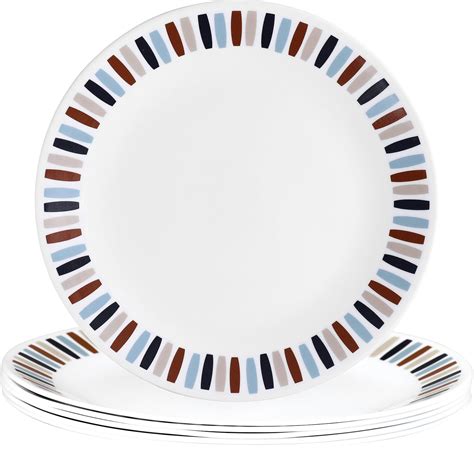 Buy Corelle Payden Glass Dinner Plate Pack of 6, 26CM, Multicolor ...