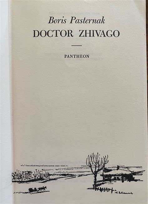 DR. ZHIVAGO by PASTERNAK, BORIS (1890-1960): Fine hardcover with linen ...