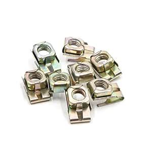 uxcell 8Pcs 8mm Thread Hole Metal Fastener Car Bumper U-Type Clips ...