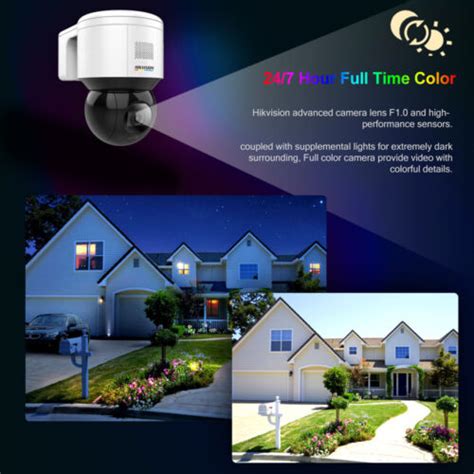 Buy Hikvision 8CH Security CCTV System 4MP PTZ ColorVu IP Camera PoE 2 ...