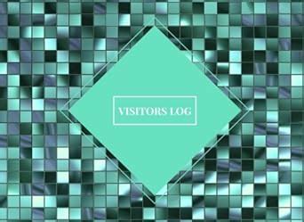 Buy Visitors Log: Aqua Simplistic Sign In Register Book For Office ...
