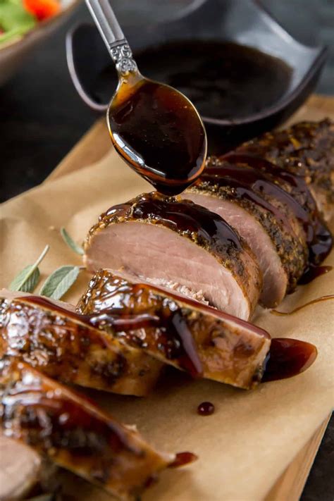 Slow cooker brown sugar and balsamic glazed pork tenderloin – Artofit