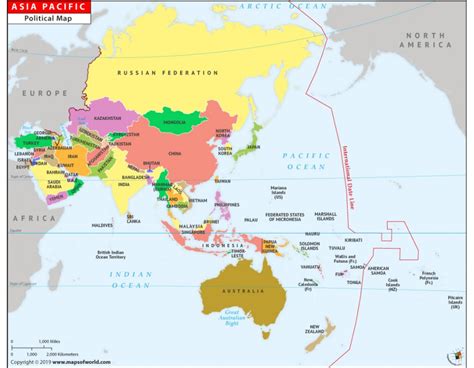 Map of AAPI Countries: Asia Pacific Nations