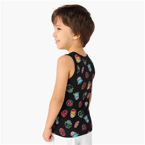 Buy Juniors Avengers Printed Sleeveless Vest - Set of 3 from Juniors at ...