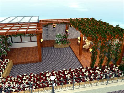 别墅屋顶花园楼顶绿化装修图片 – 设计本装修效果图