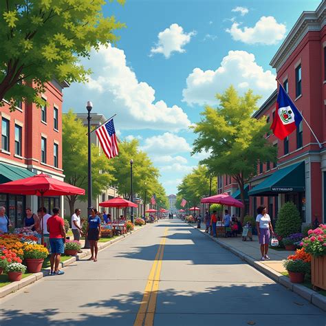 Vibrant Streetscape of Springfield Ohio | Stable Diffusion Online