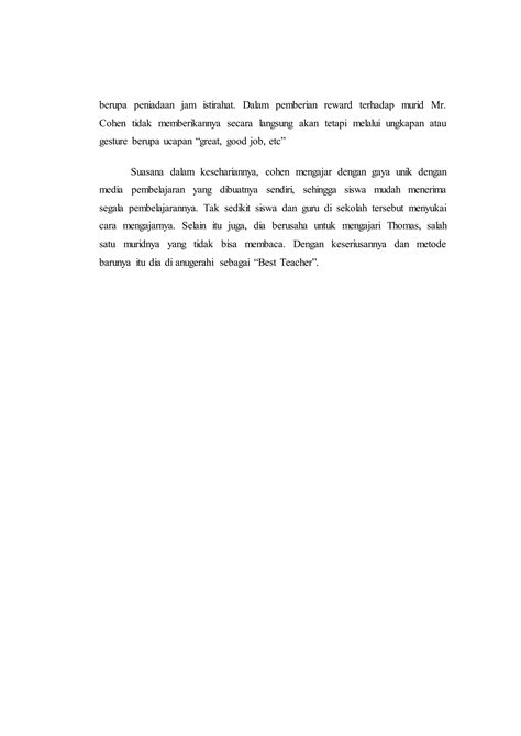 Analysis film front of the class | DOCX