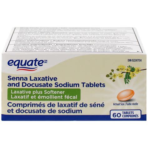 Equate Senna Laxative and Docusate Sodium Tablets, 60 Tablets - Walmart.ca