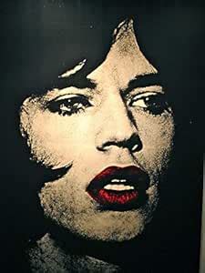 Tallenge - Pop Art Andy Warhol Mick Jagger - Portraits - Small Poster ...