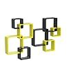 Wooden Twist Modern Wall Mounted Shelves Set Wooden Display Racks for ...