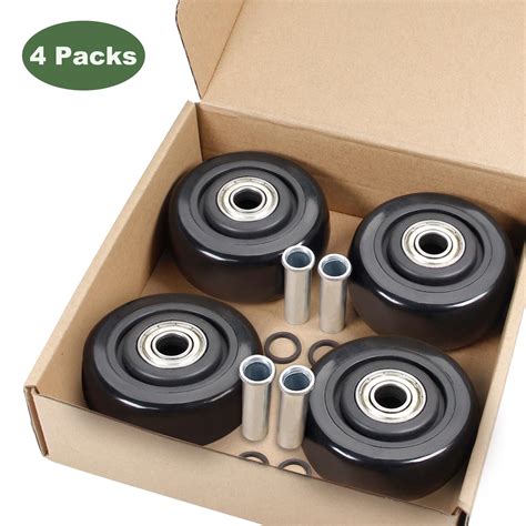 Juvielich 4Pcs 3 Inch Push Cart Wheels PU Caster Wheel India | Ubuy
