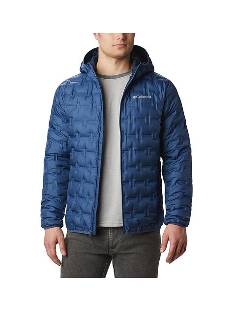 Buy Blue Delta Ridge Down Hooded Jacket for Men Online at Columbia ...