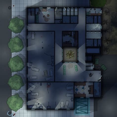 St. Mary's Hospital Map | Cthulhu Architect