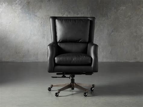 Black Leather Desk Chair : Black Leather Desk Chair By Paoli Office ...