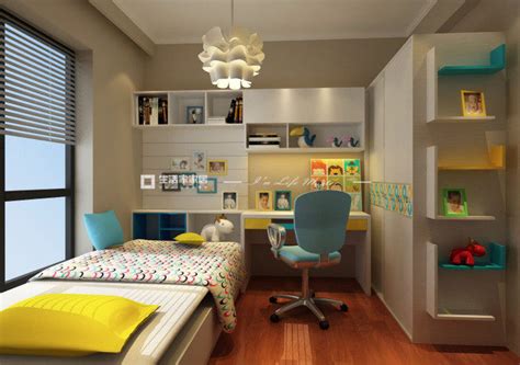 安置房60平方儿童房间的简装设计效果图 - 堆糖，美图壁纸兴趣社区