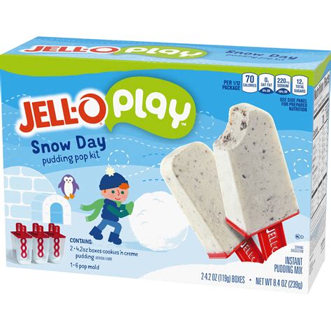 Jell-O Play Snow Day Pudding Pop Mold Kit with Cookies n