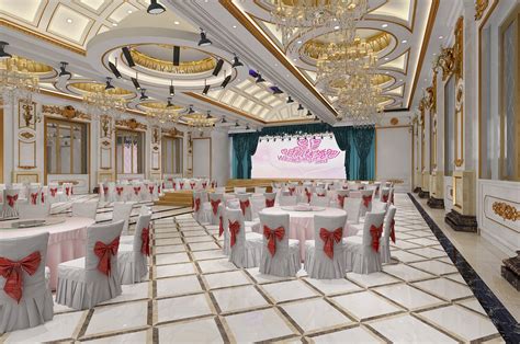 现代婚礼宴会厅-3D模型-模匠网,3D模型下载,免费模型下载,国外模型下载