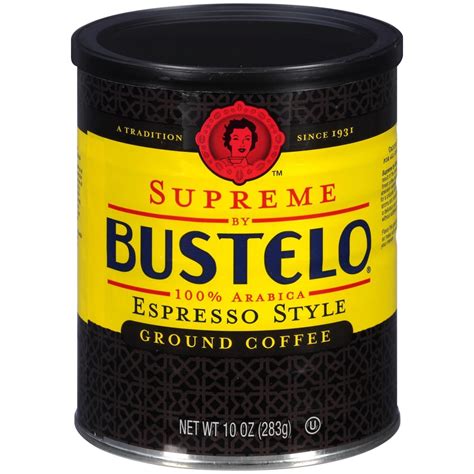 Cafe Bustelo Espresso Ground Coffee Can 10 Oz. New Black Label ...