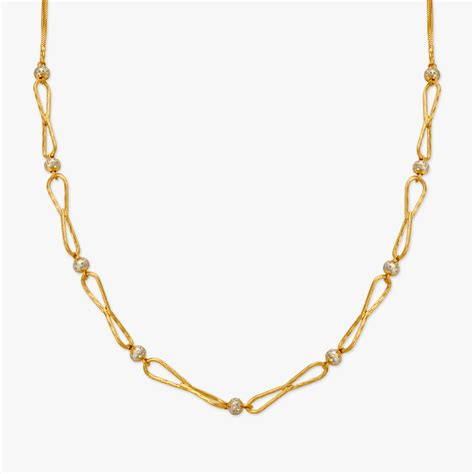 Delicate Loop and Bead Chain