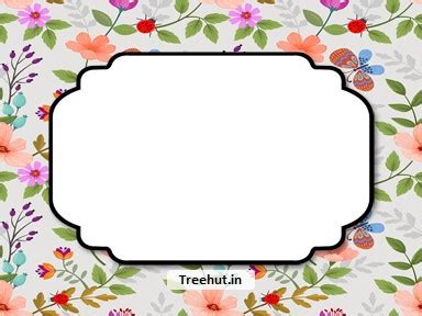Butterflies Free Printable Labels, 3x4 inch Name Tag