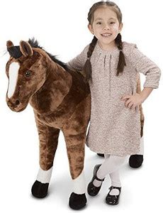 MELISSA & DOUG Giant Horse - Lifelike Stuffed Animal (Nearly 3 Feet ...
