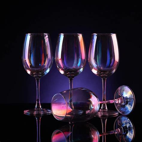 Buy BLISS START Set of 6 Rainbow Wine Glasses Party Glass, Whisky Glass ...