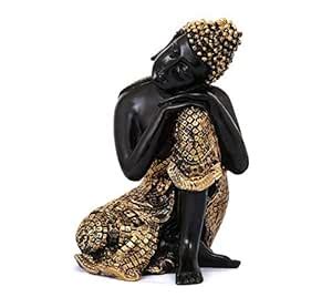 Buy Tied Ribbons Buddha Idol Showpiece Size(7X4.5X4.5,Inch)Gold Online ...