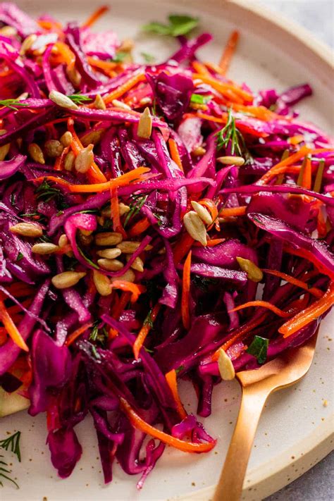 Red Cabbage Salad - The Yummy Bowl