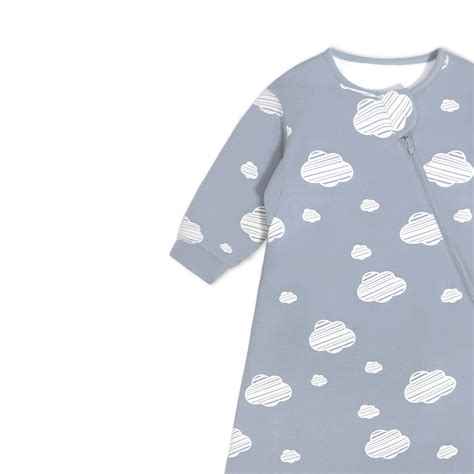 Camel Wool Long Sleeve Sleep Sack 1.0 TOG - Blue Sky | Kaiya Baby