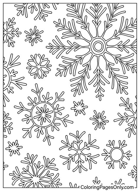 75 Snowflake Coloring Pages - ColoringPagesOnly.com