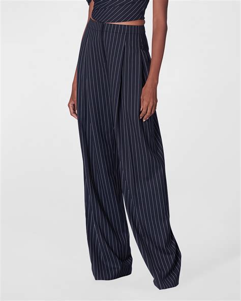 Pleated Wide Leg Pants | Neiman Marcus