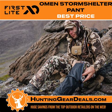 First Lite Omen Stormshelter Pant – Best Price – $294.99 - Hunting Gear Deals
