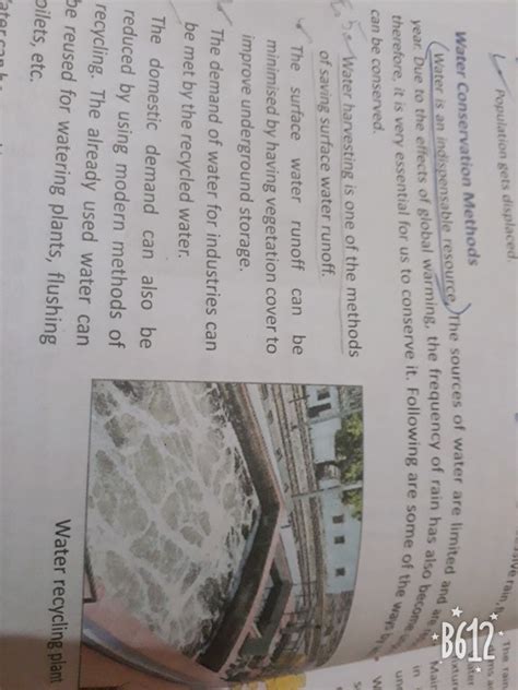 write a short note on conservation of water. - Brainly.in