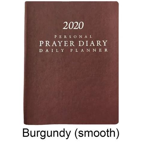 Buy 2020 Prayer Diary - Burgundy - Matte/Smooth Finish Book Online at ...