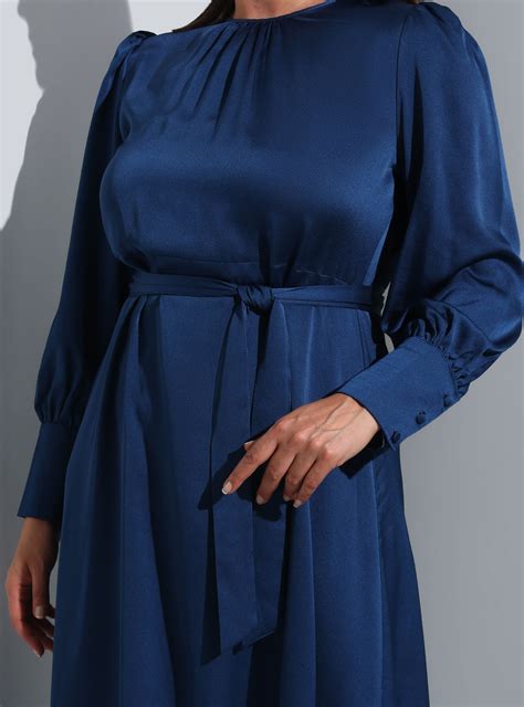 Navy Blue - Plus Size Dress