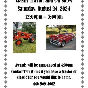 Antique Tractor & Classic Car Show, 2870 State Route 307, Austinburg ...