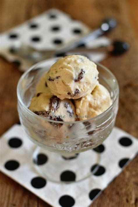 glace rhum raisin sorbetiere