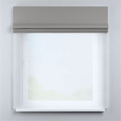 Roleta rzymska Duo, szary, Blackout Soft | home&you