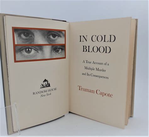 In Cold Blood. First Edition (1965) - Ulysses Rare Books