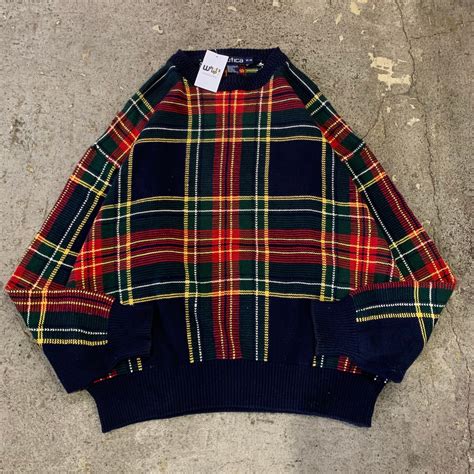 NAUTICA check pattern cotton Knit | What’z up
