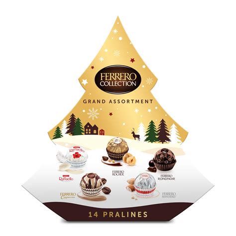 Buy Ferrero Collection Grand Assortment Tree, 14 Count, Premium Gourmet ...