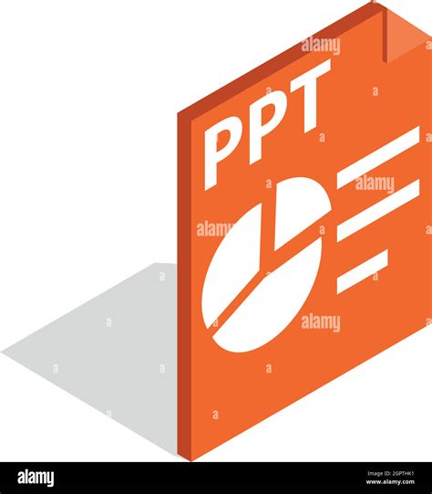 PPT file extension icon, isometric 3d style Stock Vector Image & Art ...