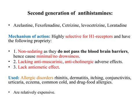 Antihistamines For Cholinergic Urticaria