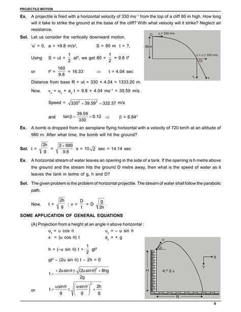 Motion in a Plane Class 11 Notes | Projectile Motion | IIT JEE | NEET