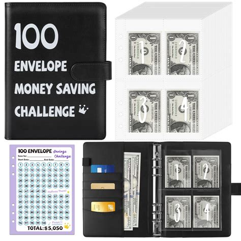 Buy 100 Envelopes Money Saving Challenge Binder, Savings Challenges ...
