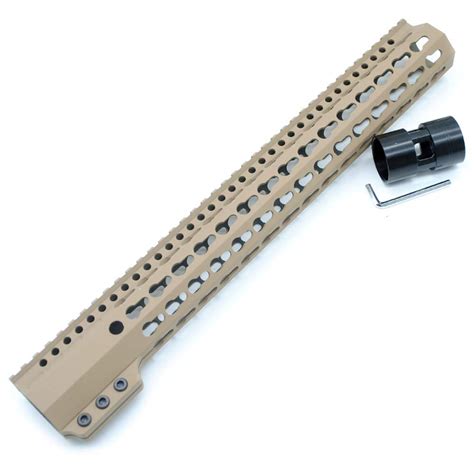 Buy TRIROCK New Clamp On TAN Flat dark earth FDE 15 inches Keymod ...