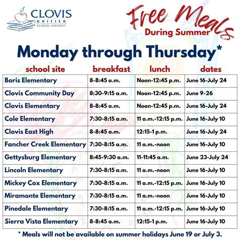 Clovis Unified School District - PLANNING AHEAD CUSD's school calendars ...