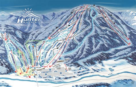 Hunter Mountain Trail map - Freeride